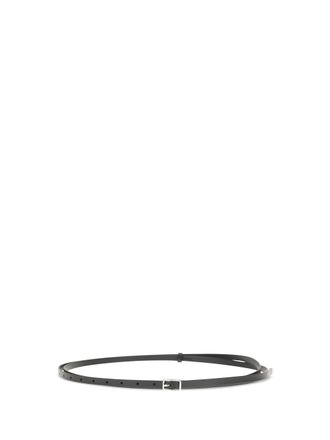 Givenchy Womens Belt Double Calfskin Black Calf Leather