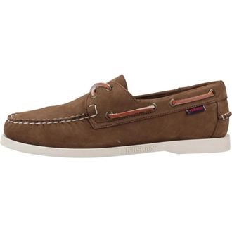 Sebago Nubuck Dockside Sailor Schoenen - Heren - Bootschoenen - Bruin - 44 EU - Schoenen