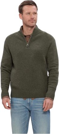 Barbour Newtown Half-Zip Jumper - Heren - Truien - Groen - Maat: 2XL Wol