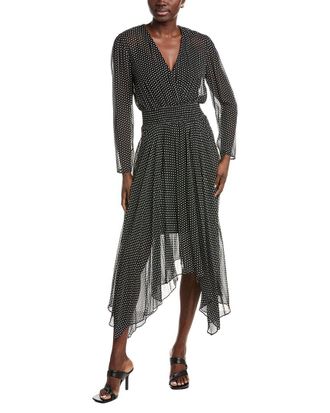 Maje Handkerchief Midi Dress