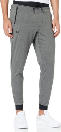 Under Armour Mens Sportstyle Tricot Joggers Pant, Carbon Heather (090)/White, M Tall