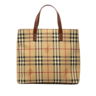 Burberry Pre-owned Tote Bags, female, Beige, Size: ONE SIZE Pre-owned Vintage Tote Bag