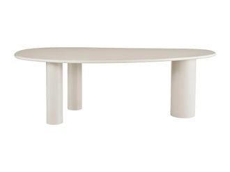 VENTE-UNIQUE.COM Mesa de comedor efecto madera beige