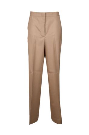Fabiana Filippi Virgin Wool Trousers - Beige
