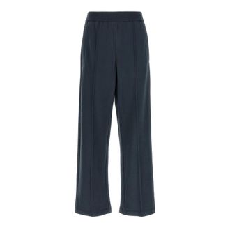 Brunello Cucinelli Trousers - female - Brunello Cucinelli - Wide Trousers - Blue - XS - Trousers