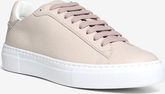 Fabiana Filippi Niedrige Schnürsneakers aus genarbtem Leder Punto Luce