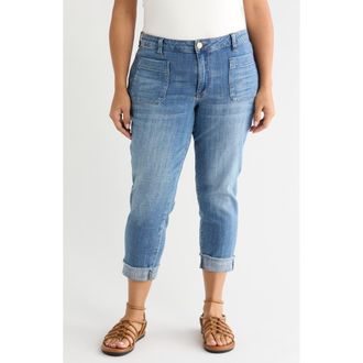 Kut from the Kloth Amy High Waist Patch Pocket Crop Skinny Jeans in Attractive at Nordstrom, Size 14W