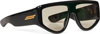 Bottega Veneta Womens Sunglasses Classic Shield Black Acetate Glasses & Frames