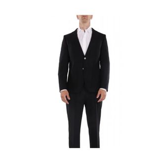 HUGO BOSS Heren, Jassen, Zwart, Maat: L Leer