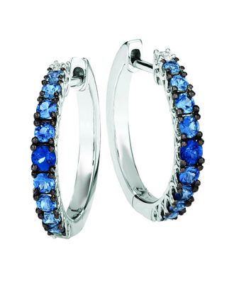 Le Vian Periwinkle 14K 1.11 Ct. Tw. Sapphire Ombre White Sapphire Hoop Earrings