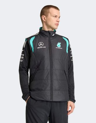 adidas Mercedes amg Petronas Formula 1 Team Mechanics - Gilet nero/grigio two