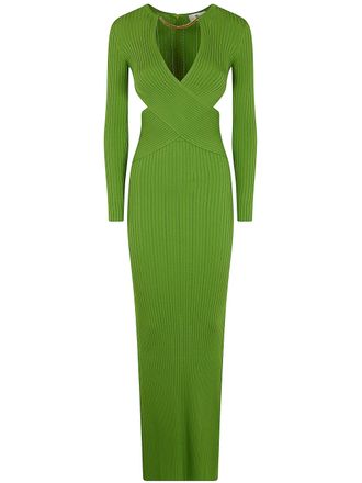 Elisabetta Franchi Red Carpet Knit Long Dress