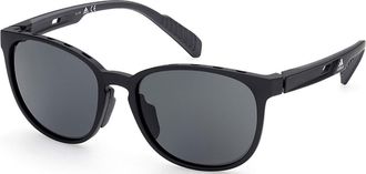 Adidas Sport SP0036 Polarized 02A Mens Sunglasses Black Size 56