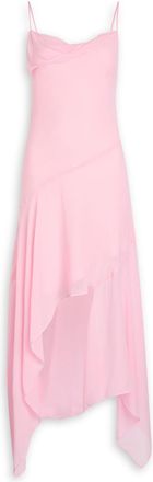 Bec&bridge Tallis Asymmetric Chiffon Midi Dress - Pink - 12 (UK12 / M)
