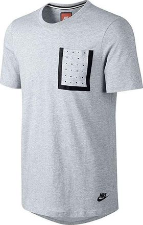 Nike Bonded Pocket Tshirt Birch Heather Grey 641722-051
