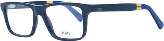 Tod's Blauwe Rechthoekige Optische Bril - Heren - Brillen - Blauw - ONE Size - Accessoires