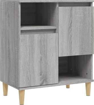 vidaXL Aparador de madera contrachapada gris Sonoma 60x35x70 cm vidaXL