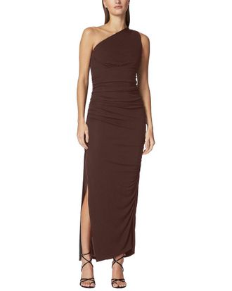 H&eacute;rve L&eacute;ger Ruched Jersey Midi Dress