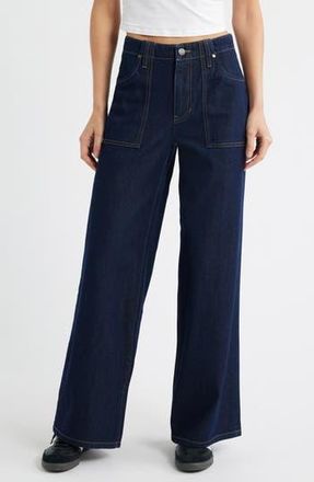 PTCL High Waist Wide Leg Jeans in Rinse Wash at Nordstrom Rack, Size 27