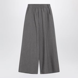 Douuod Oversized grey Chrysanthemum trousers