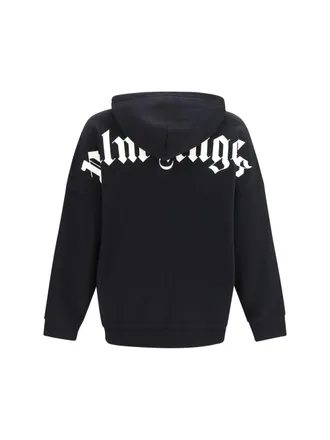 Palm Angels Classic Logo Over Hoodie - Black