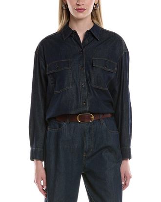 Kenneth Cole Oversized Denim Shirt
