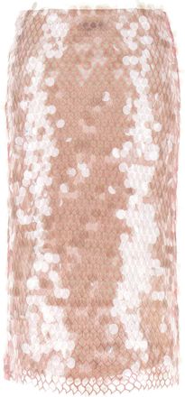 Tory Burch Sequin-Embroidered Skirt - Pink