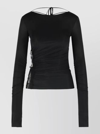 Blumarine stretch jersey top
