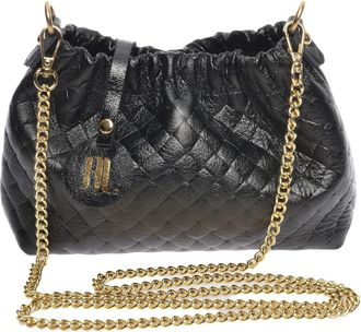 Anna Luchini Zwart Rundleer Tas