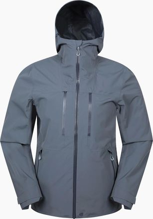 Mountain Warehouse Mens Mountain Warehouse Mens Kailash 2.5 Layer Waterproof Jacket - Grey - Size: Regular/36