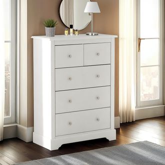 Seconique Stratford 3+2 Drawer Chest in White