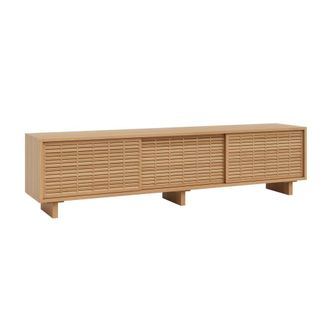 Naan Furniture Mueble TV en madera de pino barnizado en color roble 180 cm