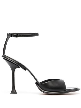 Lanvin Straplight 110mm sandals - women - Calf Leather/Goat Skin/Lamb Skin - 36 - Black
