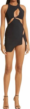 Mother of All Ariel Cut-Out Mini Dress In Black