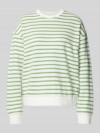 Marc O'Polo Denim Marc OPolo Denim Sweatshirt mit gerippten Abschlüssen in Grass, Größe XL