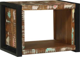 vidaXL Cubo De Pared Marr&oacute;n 55 X 35 X 40 Cm Madera S&oacute;lida Recuperada Vidaxl