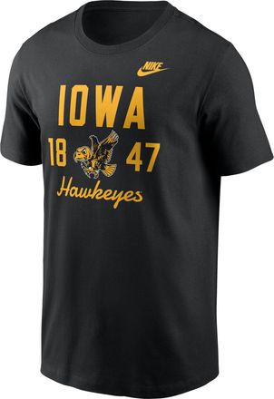 Nike Iowa Legacy Stacked Est Nike Mens College T-Shirt in Black | N19900AIAV-AZ2