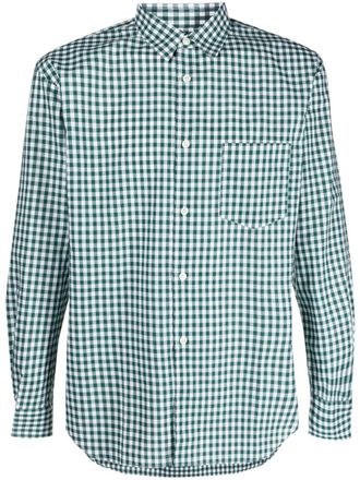 Comme Des Garçons Camicia a quadri - Verde