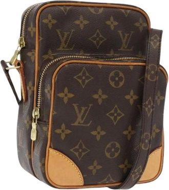 Louis Vuitton Pre-owned Cross Body Bags, female, Brown, Size: ONE SIZE Pre-owned Canvas Cross Body Bag