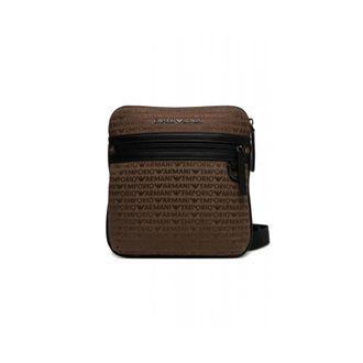 Emporio Armani Heren, Tassen, Bruin, Maat: ONE Size Katoen