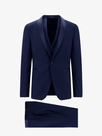 Tagliatore Smoking in lana vergine con gilet - TAGLIATORE - gender_Man