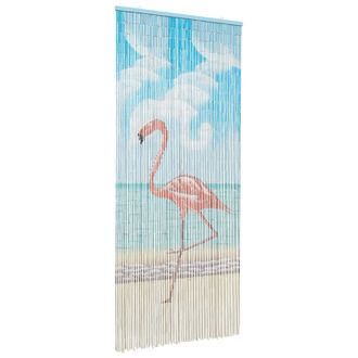 vidaXL Cortina De Puerta Insectos Multicolor 90 X 200 Cm Bamb&uacute; Vidaxl