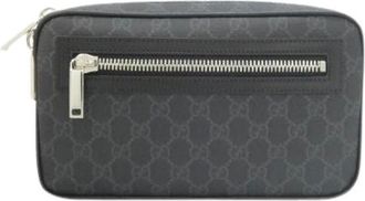 Gucci Pre-owned Belt Bags, male, Black, Size: ONE SIZE Pre-owned GG Supreme Waist Bag