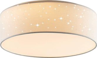 Lindby L&aacute;mpara De Techo Led ellamina En Blanco Textura, Tela, Tejido, Seda - Lindby