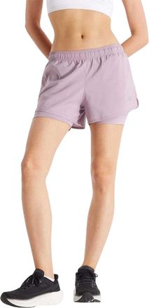 New Balance Dames/Dames Essentials 2 in 1 Hardloopshort (Paars)