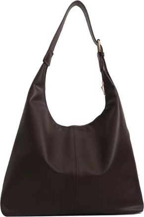 Generic Soft Womens Handbags Solid Color Large Capacity Female Shoulder Bag Retro Tote, Compatible For Commute Shopping