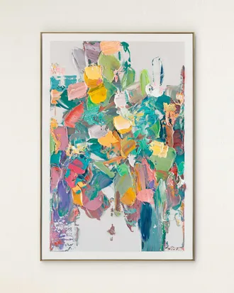 John-Richard Textural Brushstrokes I Original Painting by LM Zhou