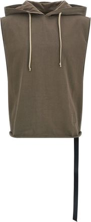 Rick Owens Brown Hooded Tunic Top