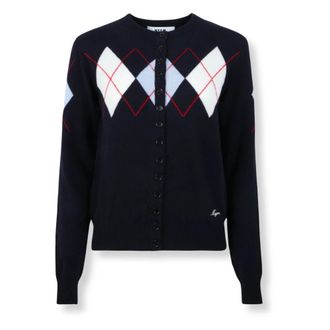 Msgm Msgm - Vest met argylepatroon - Dames - Truien - Veelkleurig - Maat: M Zijde