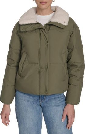 Levi's Western Puffer Jacket in Olive at Nordstrom, Size X-Large